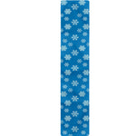 Blue Snowflake Pattern Print Table Runner