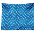 Blue Snowflake Pattern Print Tapestry