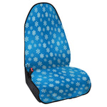 Blue Snowflake Pattern Print Waterproof Car Seat Cover
