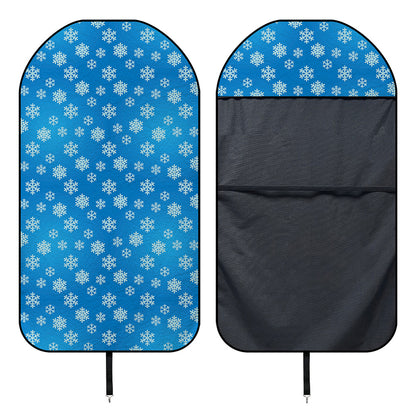 Blue Snowflake Pattern Print Waterproof Car Seat Cover