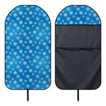 Blue Snowflake Pattern Print Waterproof Car Seat Cover