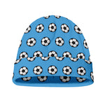 Blue Soccer Ball Pattern Print Beanie