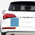 Blue Soccer Ball Pattern Print Car Sticker
