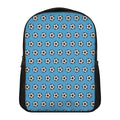 Blue Soccer Ball Pattern Print Casual Backpack