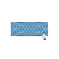 Blue Soccer Ball Pattern Print Extended Mouse Pad