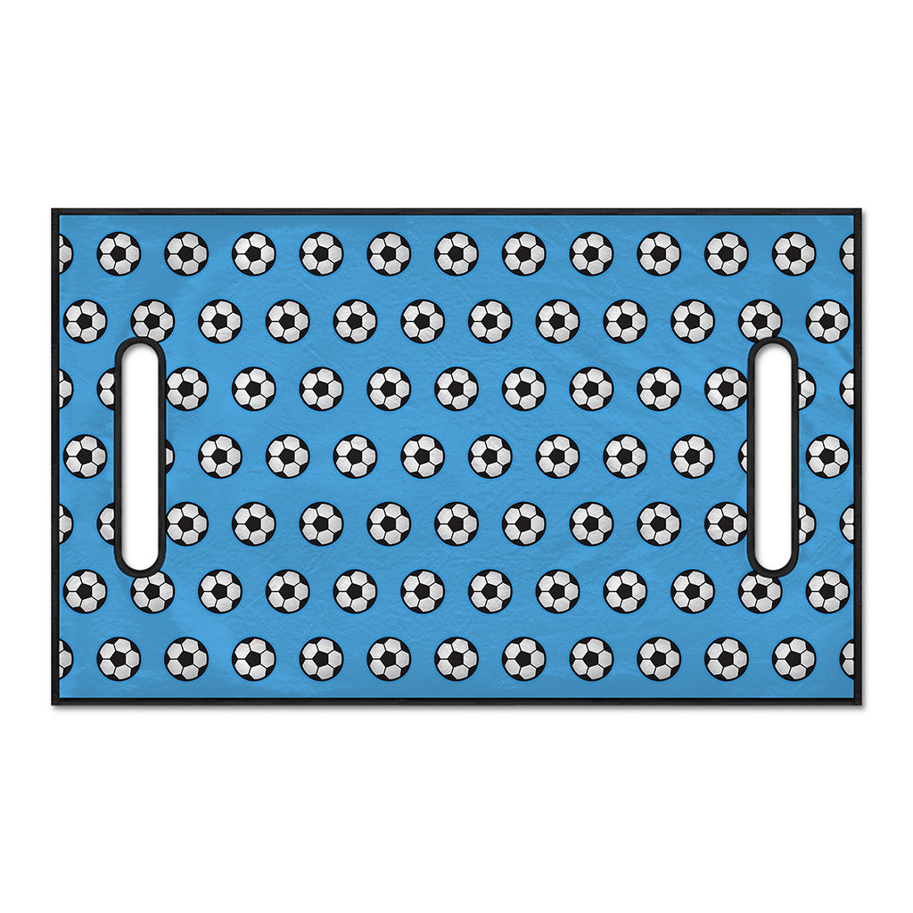 Blue Soccer Ball Pattern Print Golf Cart Seat Cover
