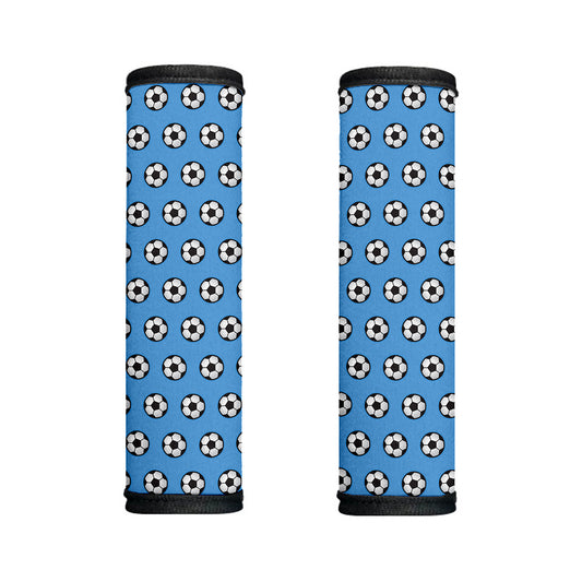 Blue Soccer Ball Pattern Print Handle Covers