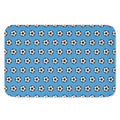 Blue Soccer Ball Pattern Print Indoor Door Mat