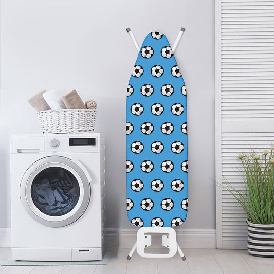 Blue Soccer Ball Pattern Print Ironing Board Cover