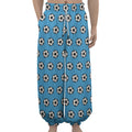 Blue Soccer Ball Pattern Print Lantern Pants
