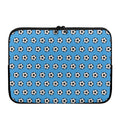 Blue Soccer Ball Pattern Print Laptop Sleeve