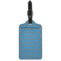 Blue Soccer Ball Pattern Print Luggage Tag