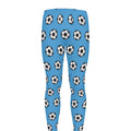 Blue Soccer Ball Pattern Print Men's Leggings