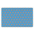 Blue Soccer Ball Pattern Print Polyester Doormat