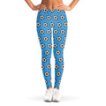 Blue Soccer Ball Pattern Print Women's Leggings