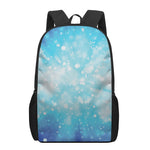 Blue Sparkle Light Print 17 Inch Backpack