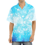 Blue Sparkle Light Print Aloha Shirt