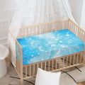 Blue Sparkle Light Print Baby Crib Sheet