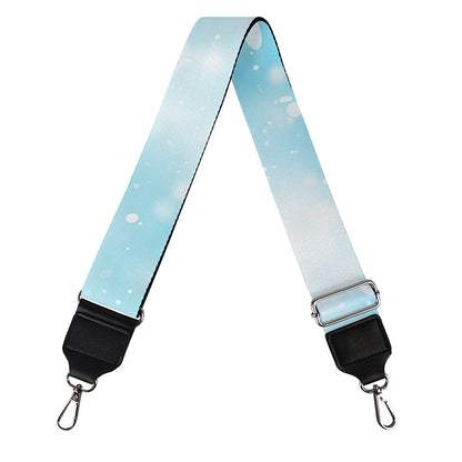 Blue Sparkle Light Print Bag Strap