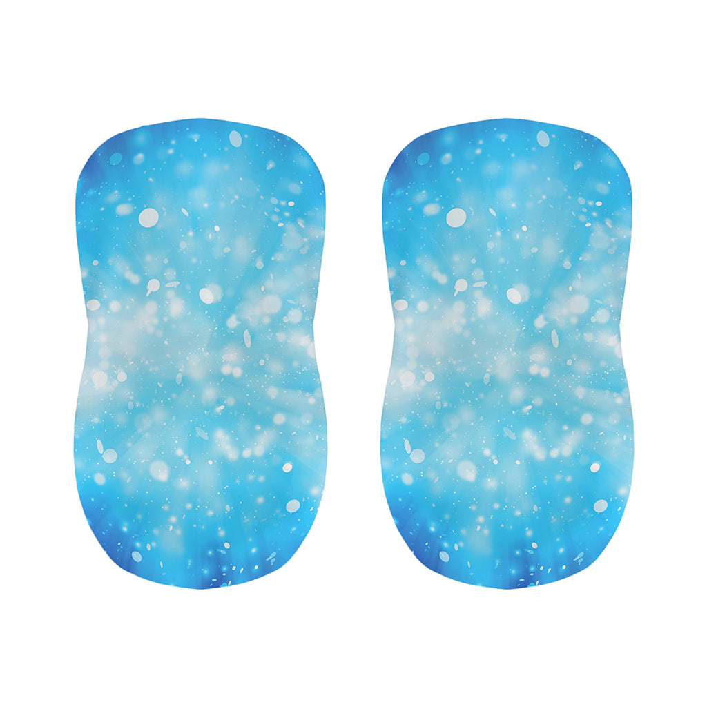 Blue Sparkle Light Print Bar Stool Covers