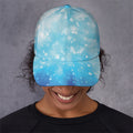 Blue Sparkle Light Print Baseball Cap
