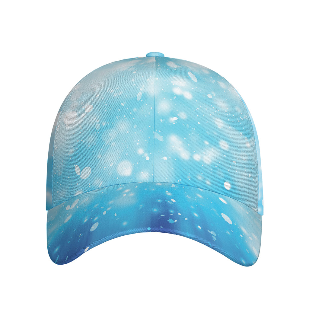 Blue Sparkle Light Print Baseball Cap