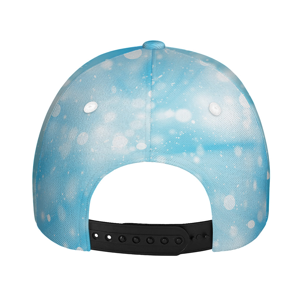 Blue Sparkle Light Print Baseball Cap