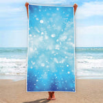 Blue Sparkle Light Print Beach Towel