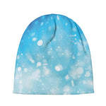 Blue Sparkle Light Print Beanie