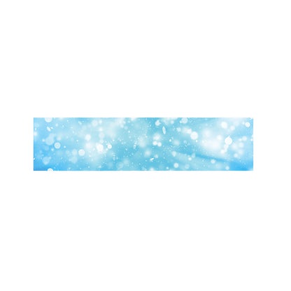 Blue Sparkle Light Print Bed Runner