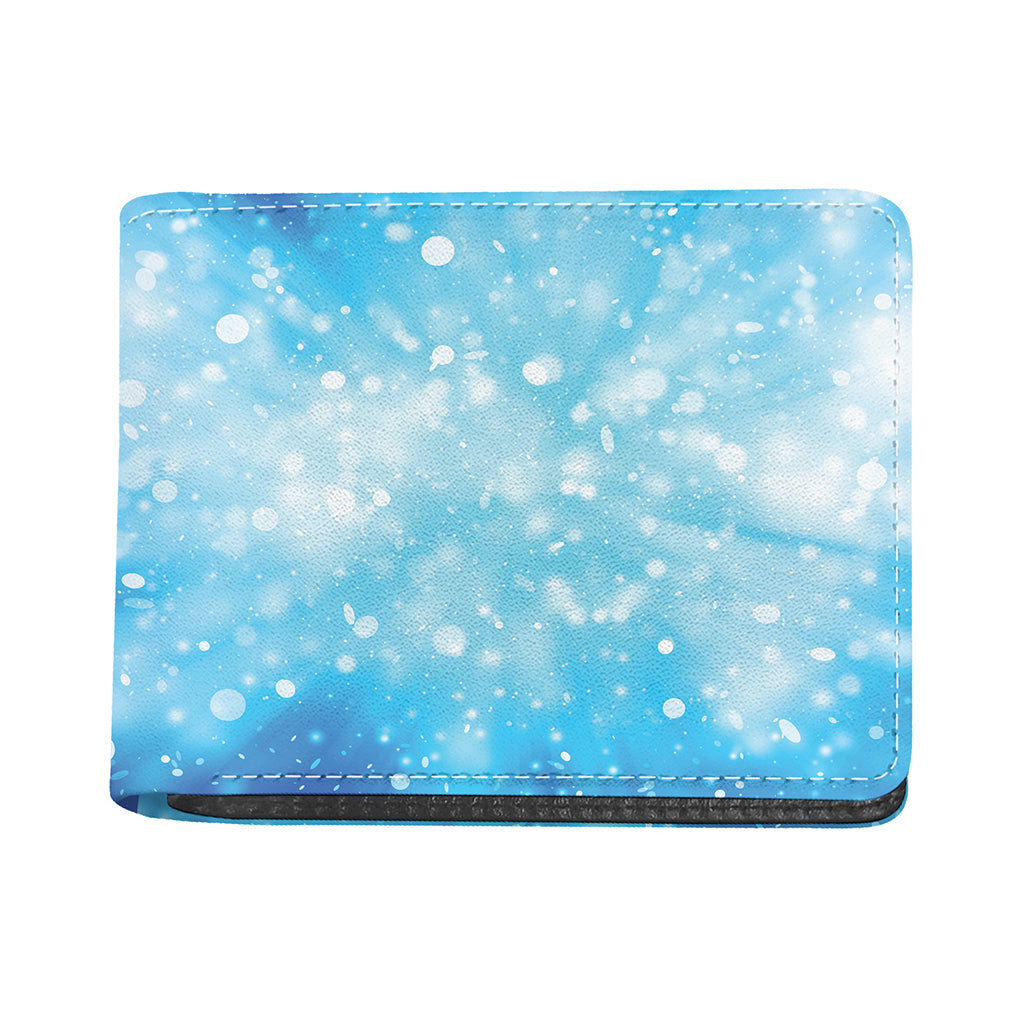 Blue Sparkle Light Print Bifold Wallet