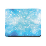 Blue Sparkle Light Print Bifold Wallet