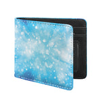 Blue Sparkle Light Print Bifold Wallet