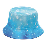 Blue Sparkle Light Print Bucket Hat