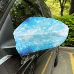 Blue Sparkle Light Print Car Side Mirror Covers