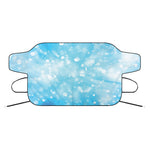 Blue Sparkle Light Print Car Windshield Snow Cover