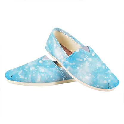 Blue Sparkle Light Print Casual Shoes