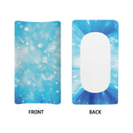 Blue Sparkle Light Print Changing Pad Cover