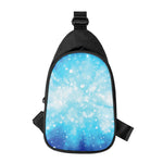 Blue Sparkle Light Print Chest Bag