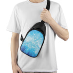 Blue Sparkle Light Print Chest Bag