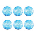 Blue Sparkle Light Print Coaster Set