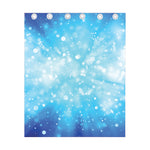Blue Sparkle Light Print Curtain