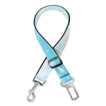 Blue Sparkle Light Print Dog Seat Belt