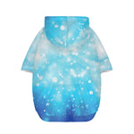 Blue Sparkle Light Print Dog Zip Up Hoodie