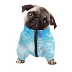 Blue Sparkle Light Print Dog Zip Up Jacket