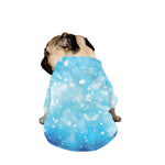 Blue Sparkle Light Print Dog Zip Up Jacket
