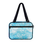 Blue Sparkle Light Print Double Strap Bible Bag