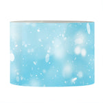 Blue Sparkle Light Print Drum Lamp Shade