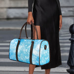 Blue Sparkle Light Print Duffle Bag