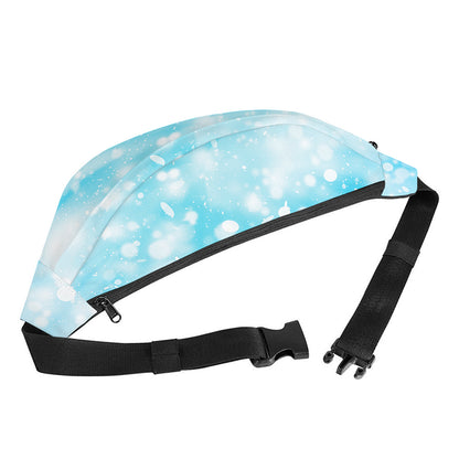 Blue Sparkle Light Print Fanny Pack